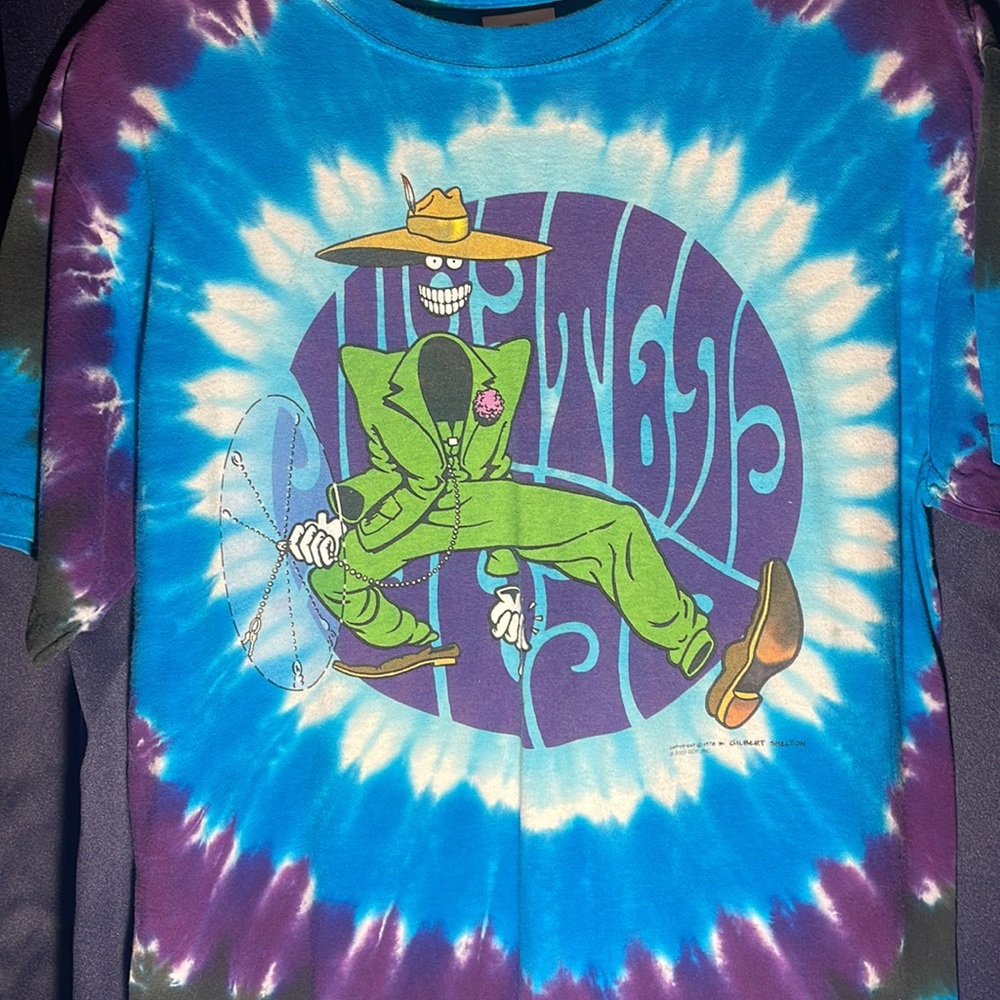 RARE Liquid Blue Grateful Dead Gangster Shirt